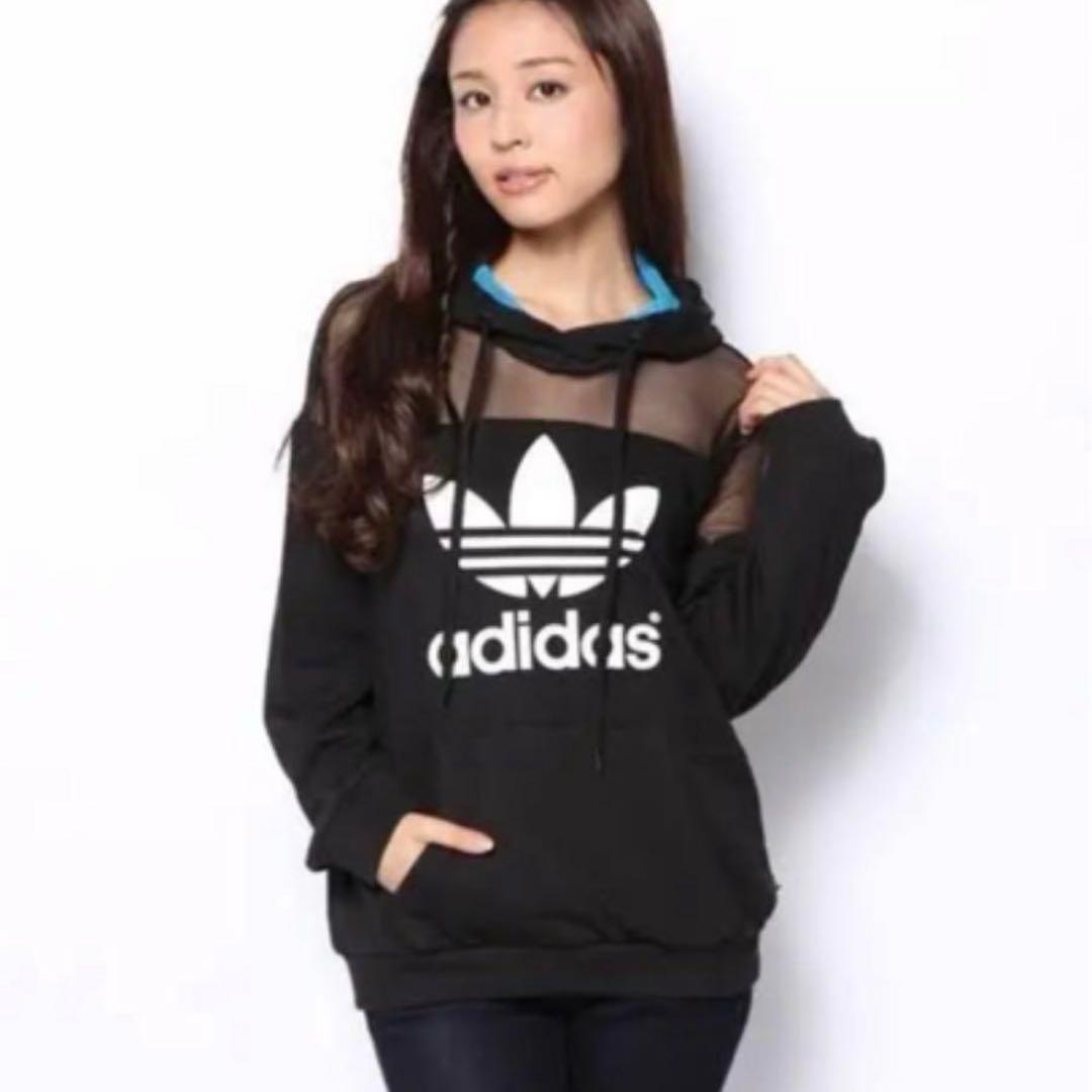 【美品】adidas リオタラ メッシュフードパーカー
