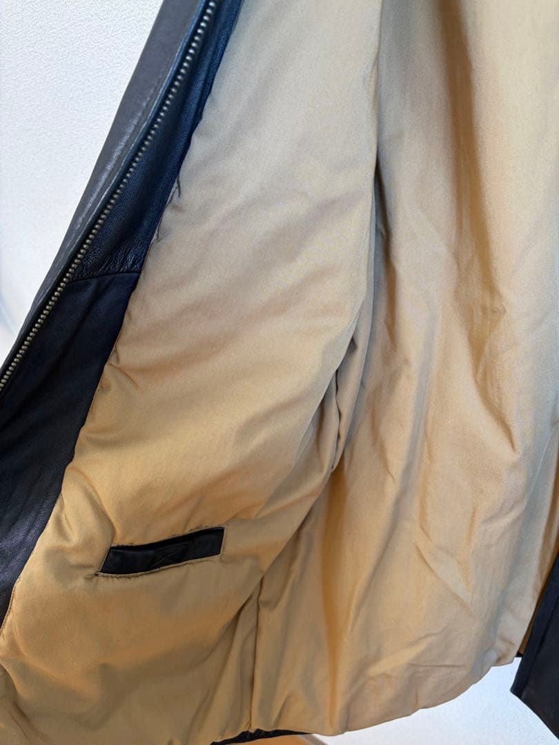【希少ラムレザー】90s DOCKERS 本革 レザーコート M(L相当) 黒