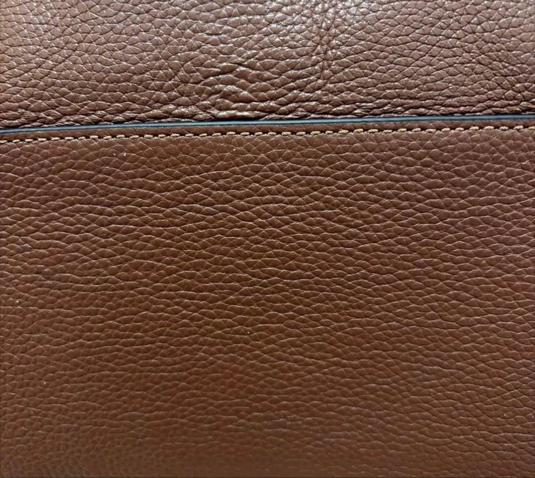 コーチ　ビジネスcoach ブラウンレザートートバッグ　ブラウン