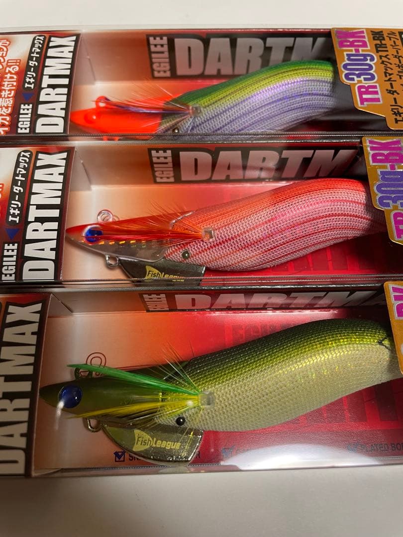 ダートマックスTR 30g-BK 3色セット フィッシュリーグ　DARTMAX