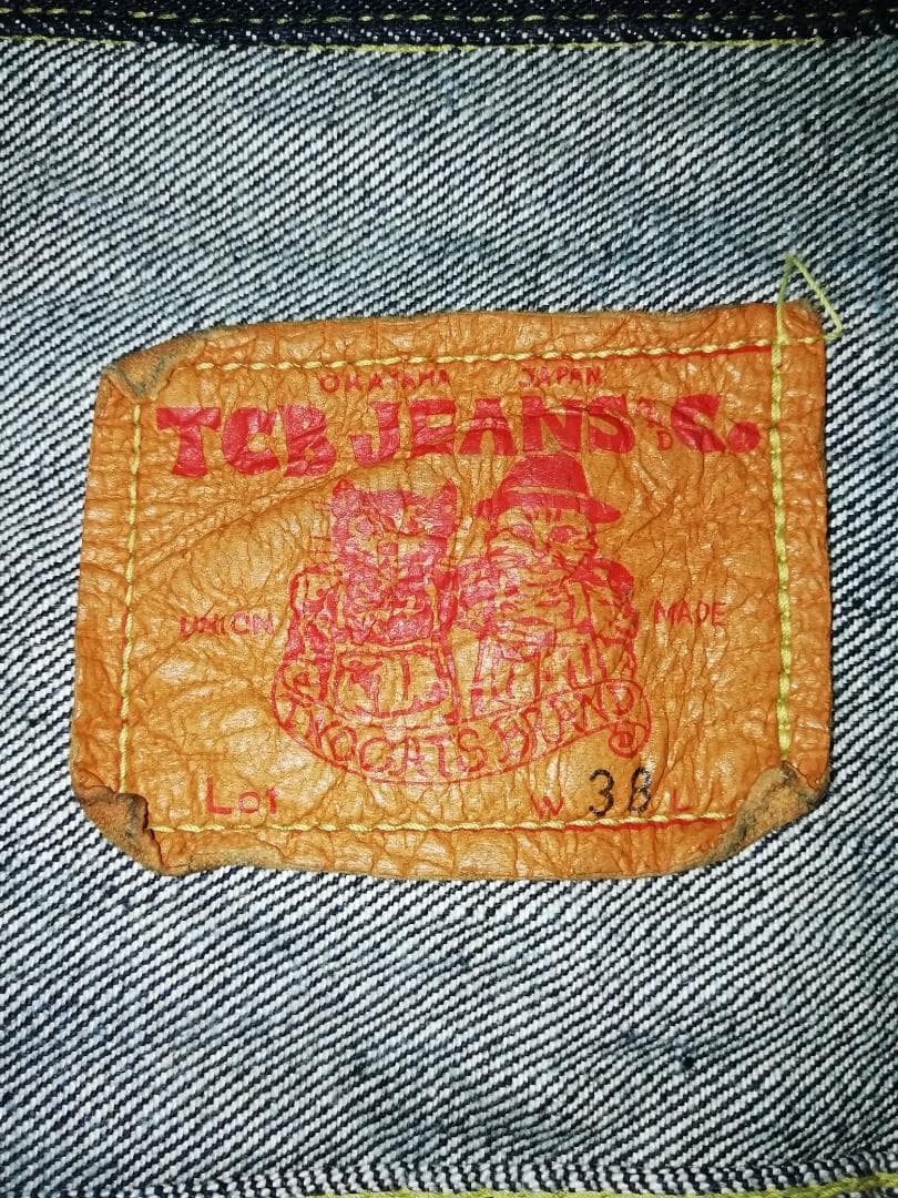 【未使用】TCBジーンズ S40's 大戦モデル 赤タブ 14oz サイズ38