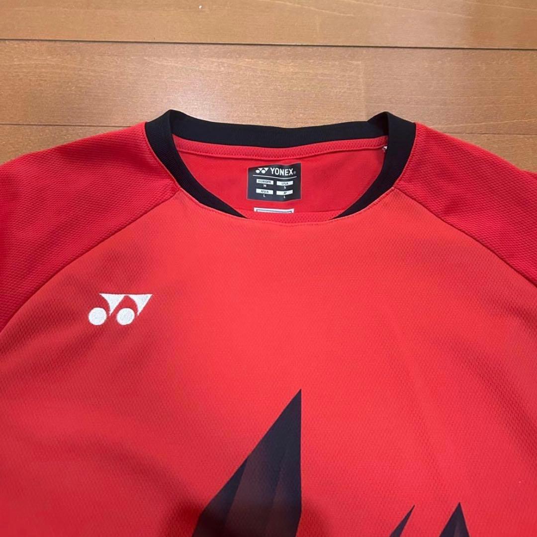 YONEX ゲームシャツ Lサイズ レッド