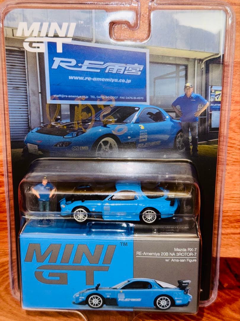 直筆サイン‼️minigt Mazda RX-7 RE雨宮オートサロン限定品