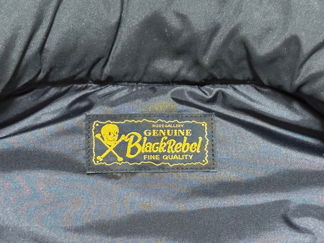 中綿入りベスト　RUDE GALLERY BLACKREBEL