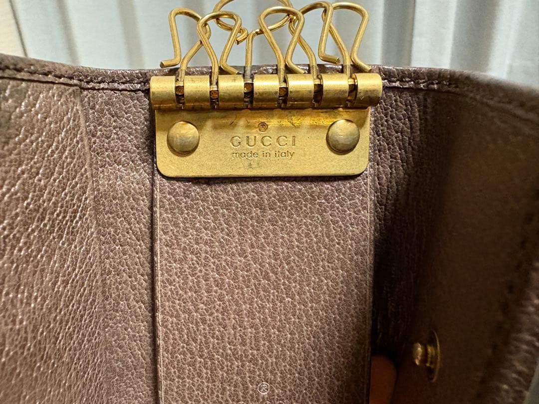 GUCCI キーケース ブラウン/グリーン/レッド