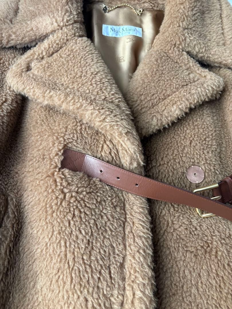 MAXMARA マックスマーラ ニューアバボ テディ　ケープ　美品