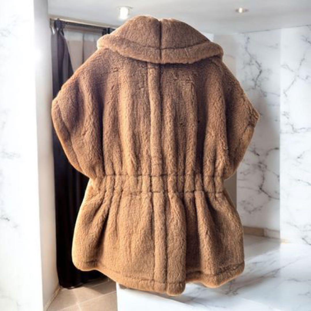 MAXMARA マックスマーラ ニューアバボ テディ　ケープ　美品