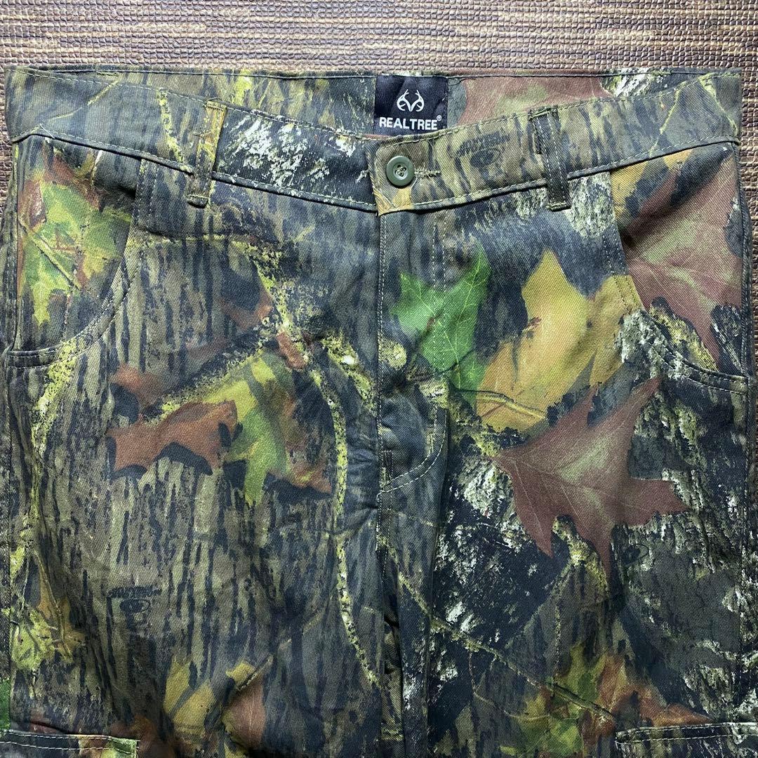 REALTREE 迷彩柄 カーゴパンツ　ハンティング　　古着　W36 Y2K
