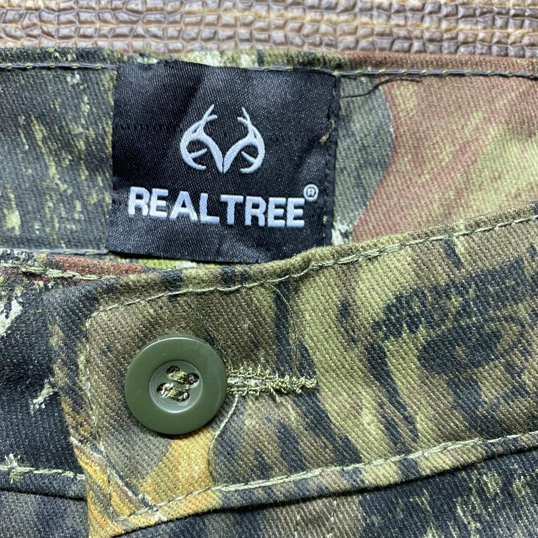 REALTREE 迷彩柄 カーゴパンツ　ハンティング　　古着　W36 Y2K