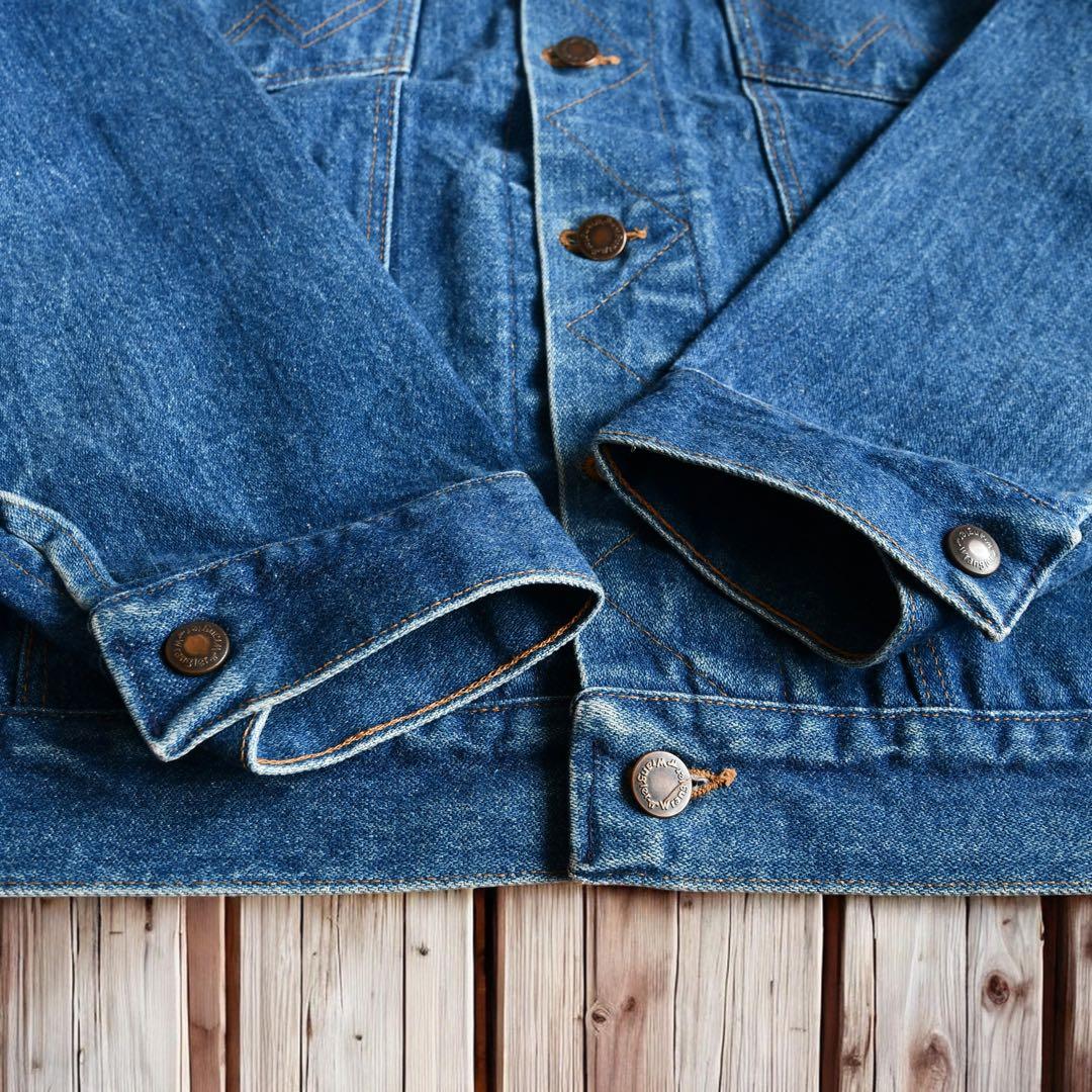 02M725◯ 80s Wrangler トラッカー デニムジャケット 44