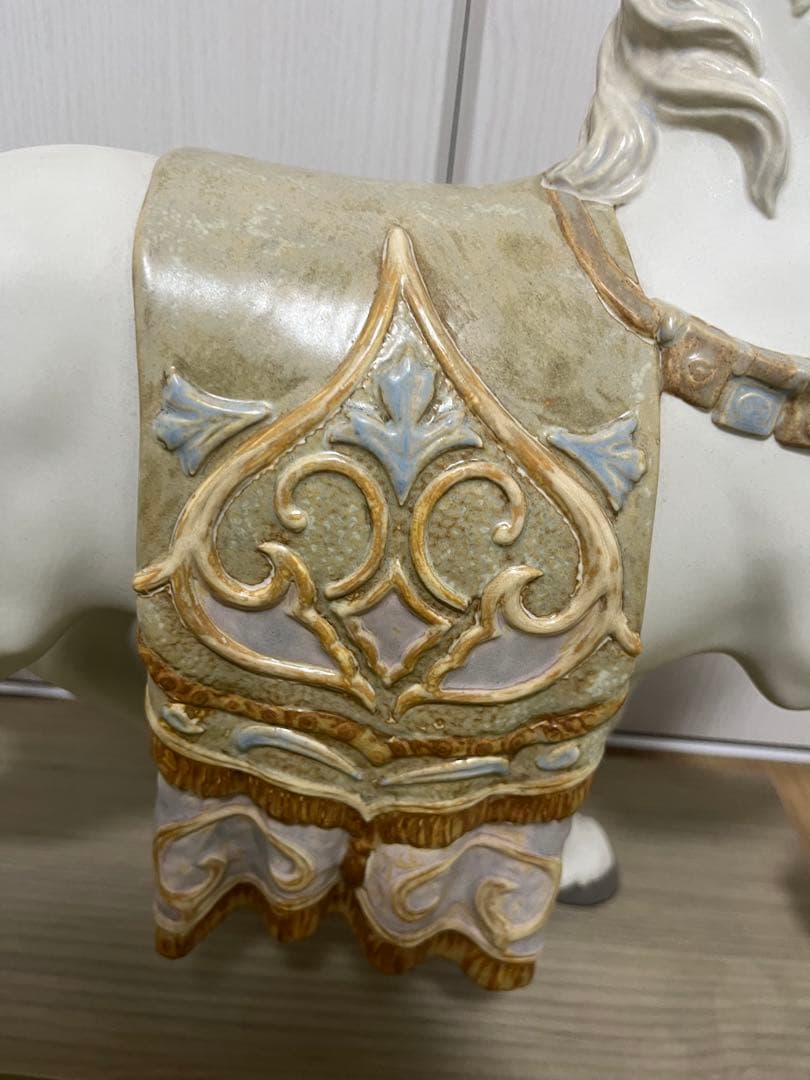 リヤドロ　LLADRO 威武堂々　馬　午　ウマ　置物　艶消　絶版