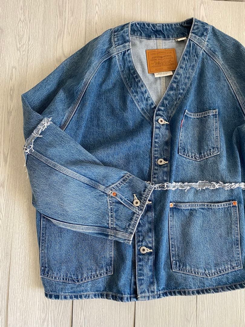 LEVI'S デニムカーディガン　カスタマイズ