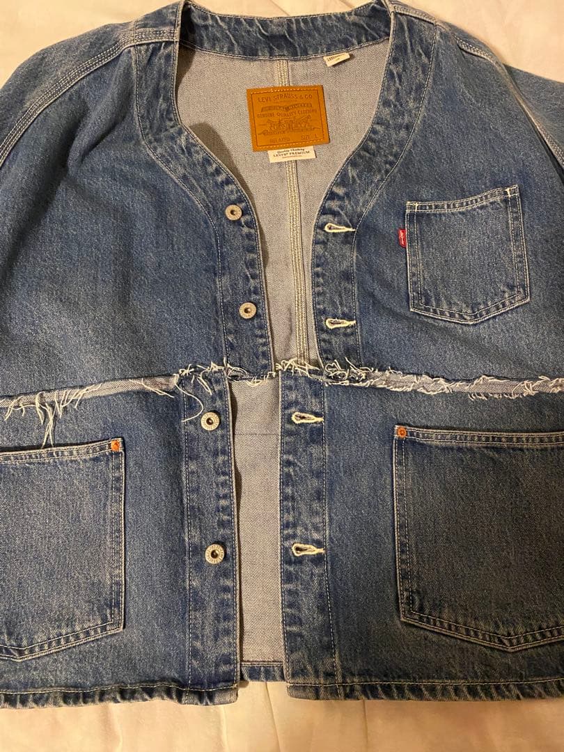 LEVI'S デニムカーディガン　カスタマイズ