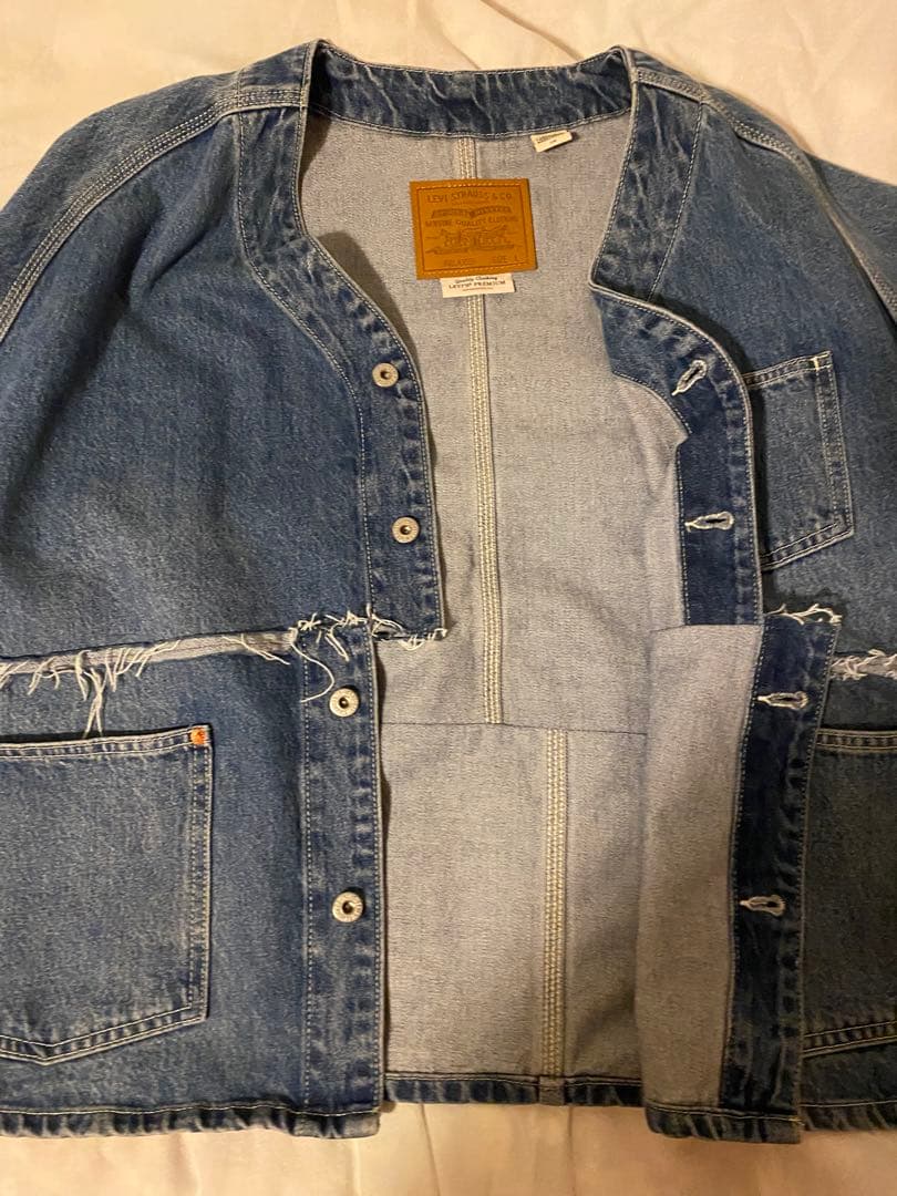 LEVI'S デニムカーディガン　カスタマイズ