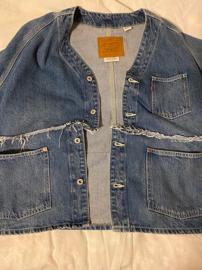 LEVI'S デニムカーディガン　カスタマイズ