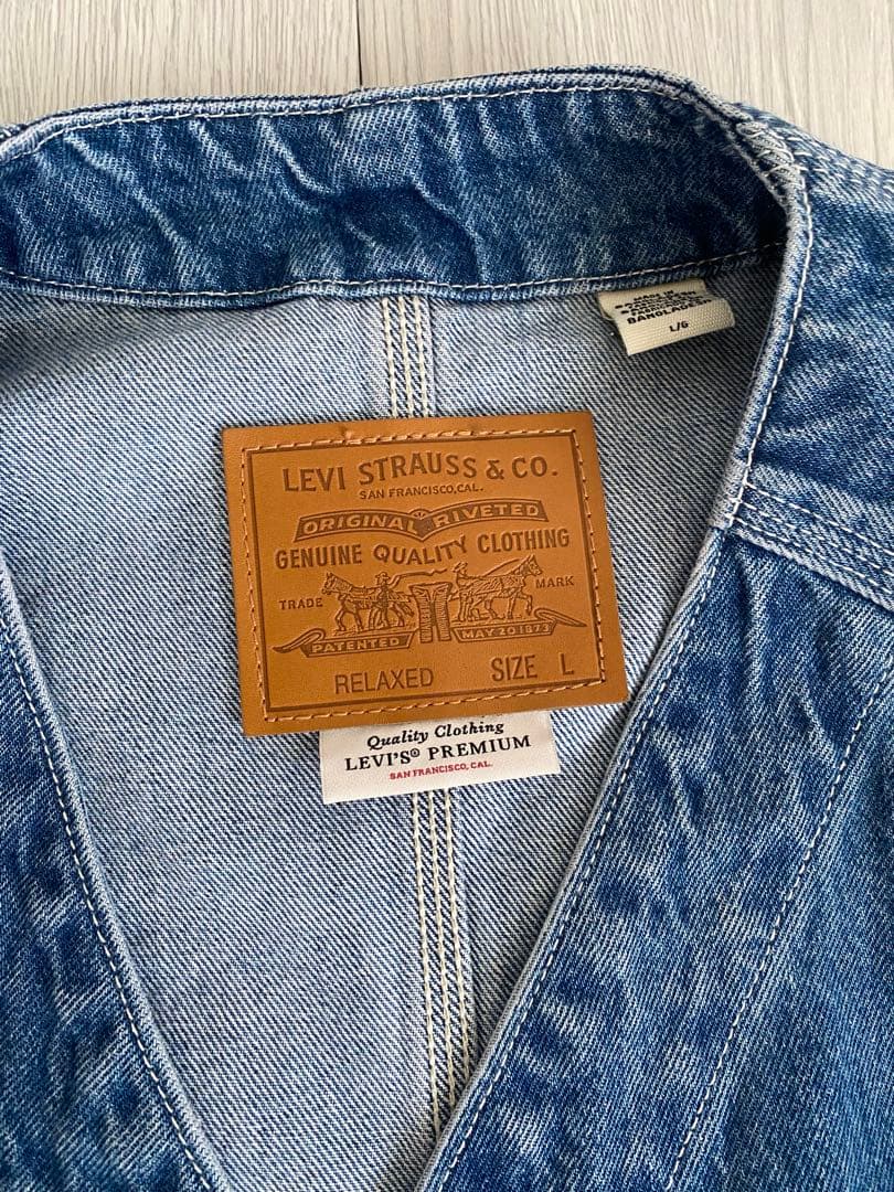 LEVI'S デニムカーディガン　カスタマイズ