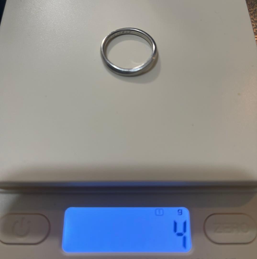 フェスタリア プラチナ950 4グラム 結婚指輪 私的刻印あり