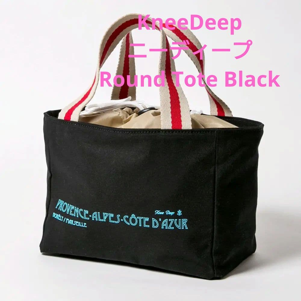 KneeDeep（ニーディープ） Round Tote Black