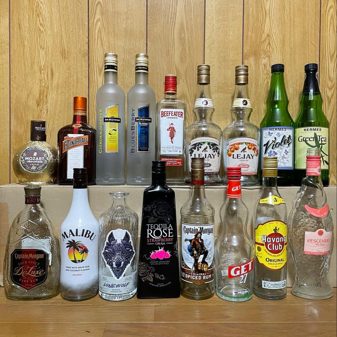 リキュール系多め【空瓶】35本セット まとめ売り