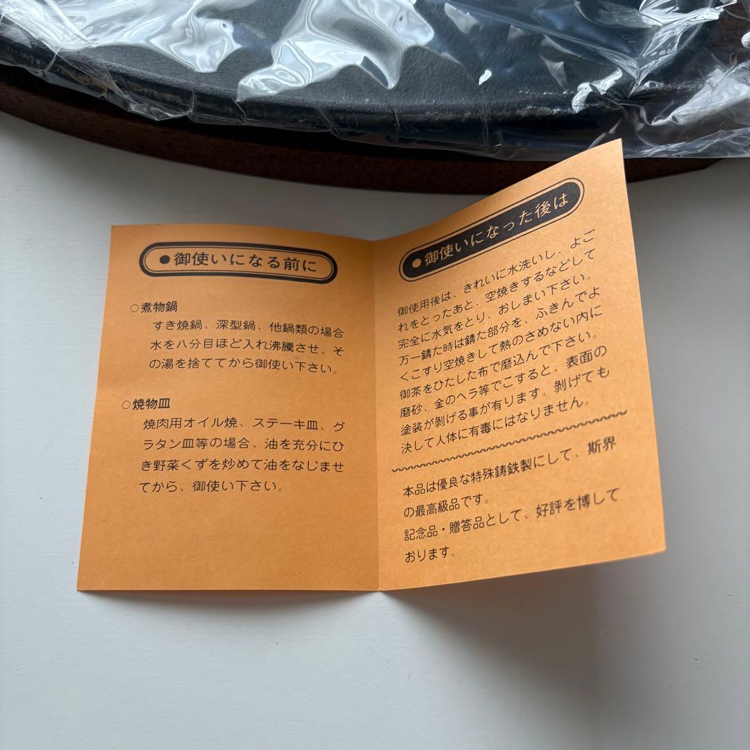 高級南部鉄器製品 ステーキ スパゲッティー皿 2枚セット プレート ハンドル付き