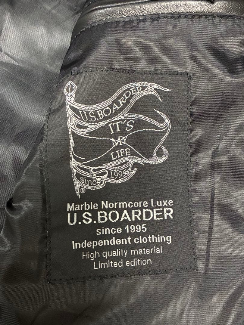 U.S.BOARDER ユーエス ボーダー レザー ジャケット M 本革