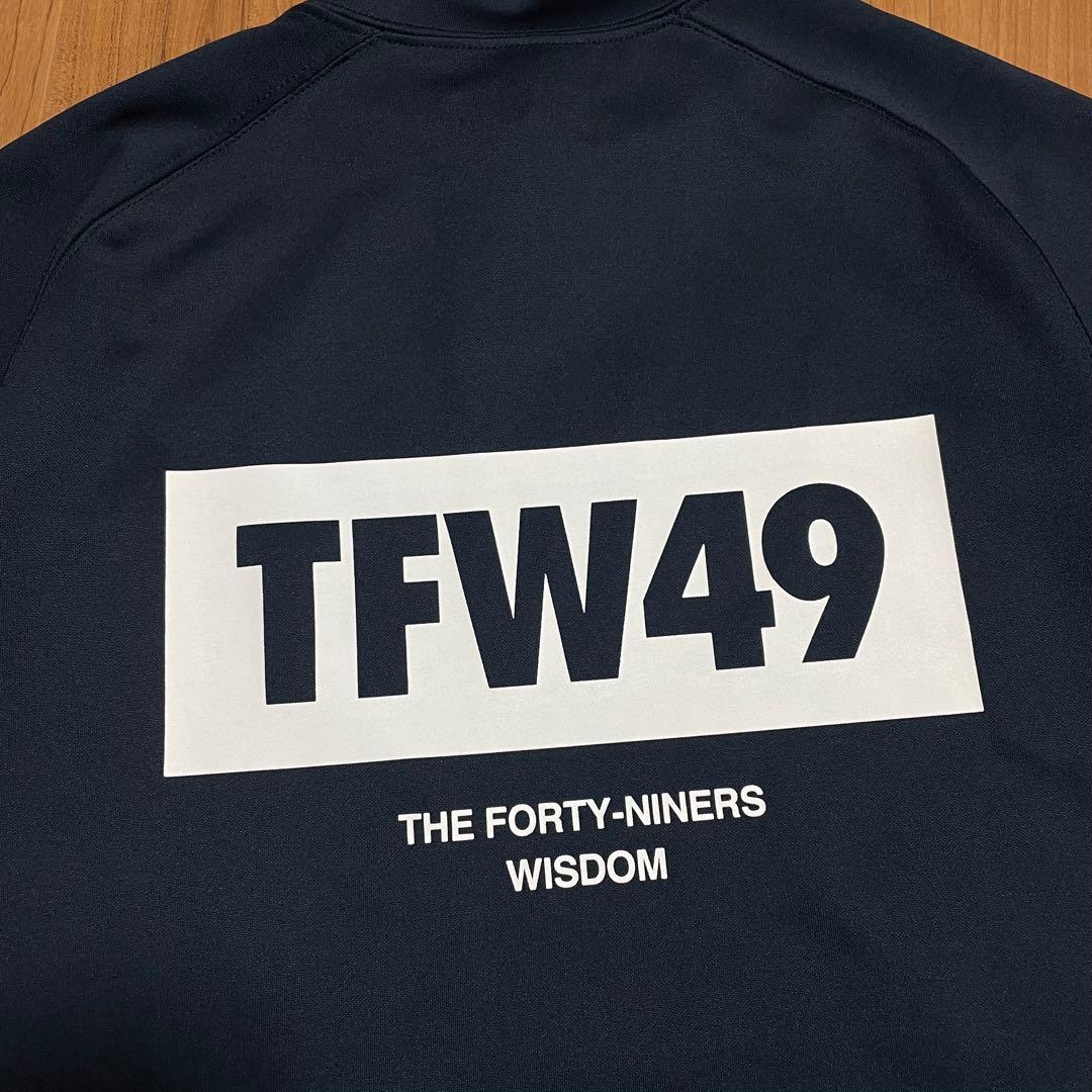 TFW49 モックネック　Tシャツ ネイビー　S ゴルフ