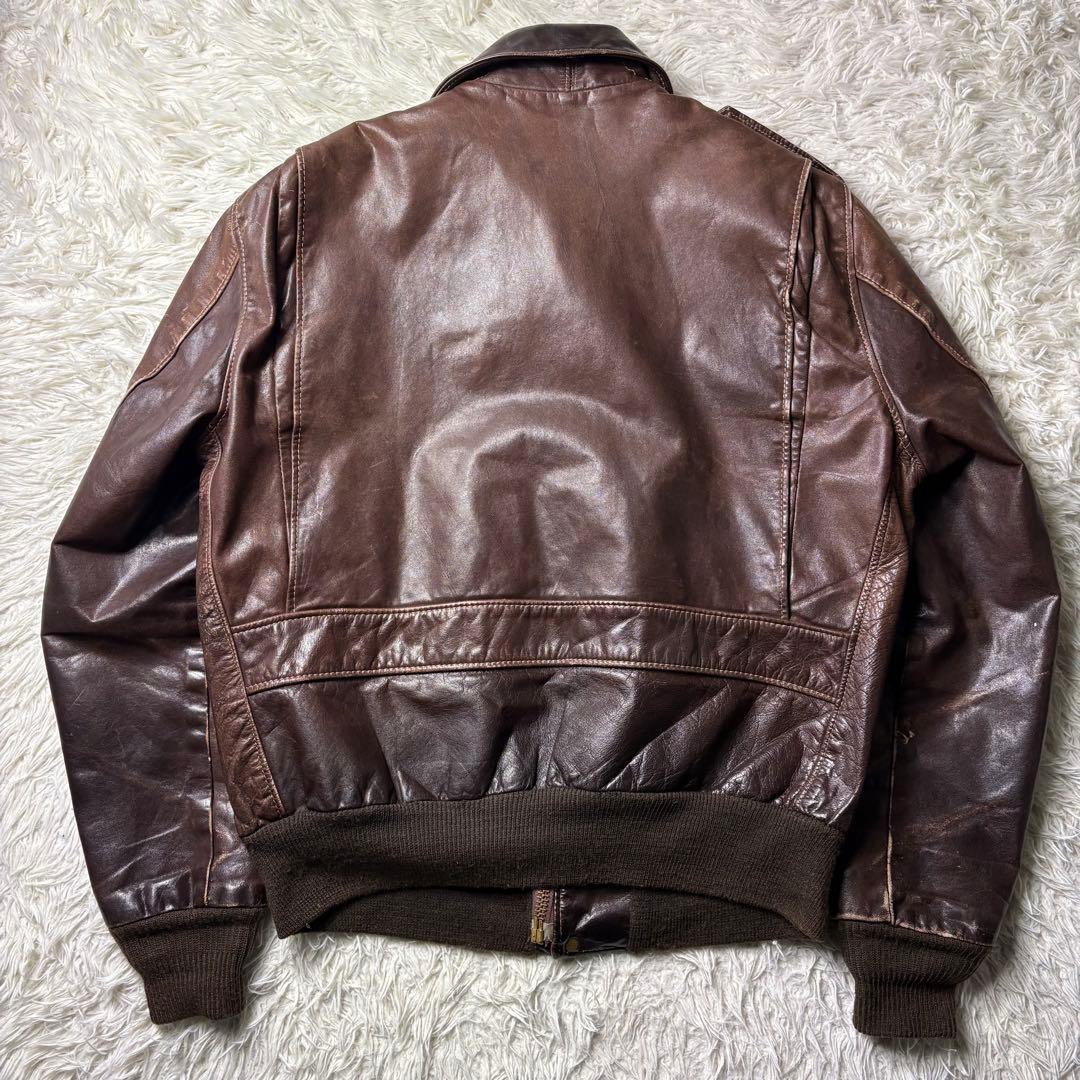 シ*ロ様 42サイズ　90s ショット フライトジャケット レザー A-2 18