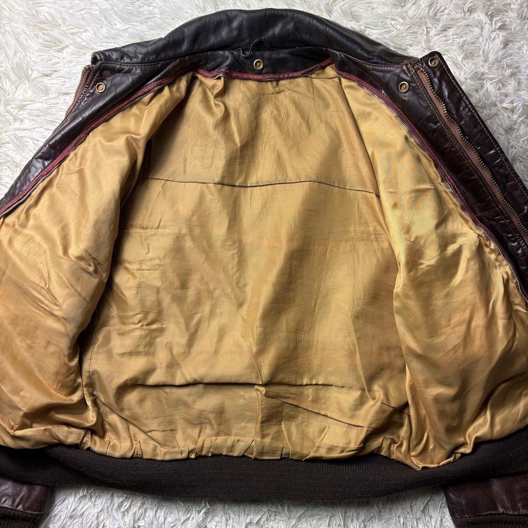 シ*ロ様 42サイズ　90s ショット フライトジャケット レザー A-2 18
