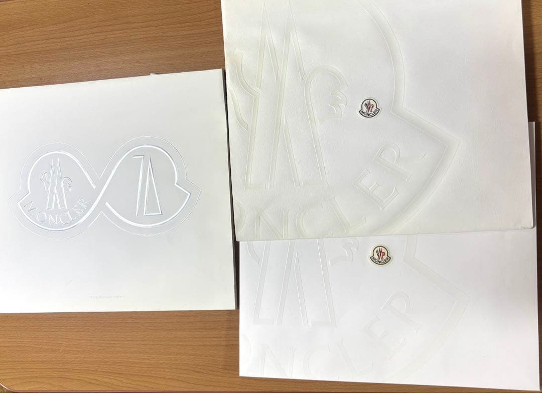 【shu】　MONCLER 　ショップ袋大3　ガーメントカバー