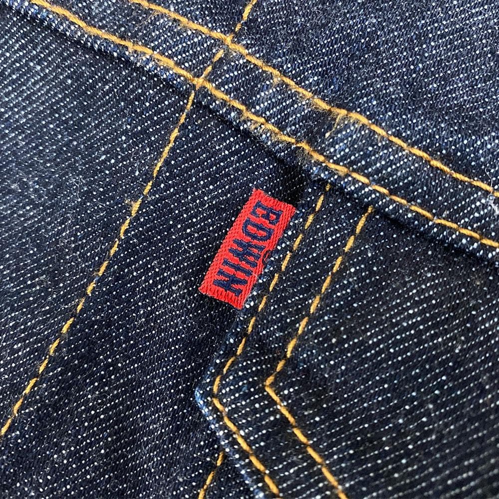 【極美品】濃紺 EDWIN エドウィン 503 デニム ジャケット Gジャン