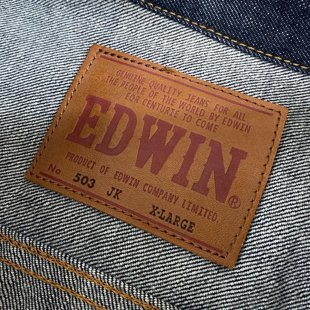 【極美品】濃紺 EDWIN エドウィン 503 デニム ジャケット Gジャン