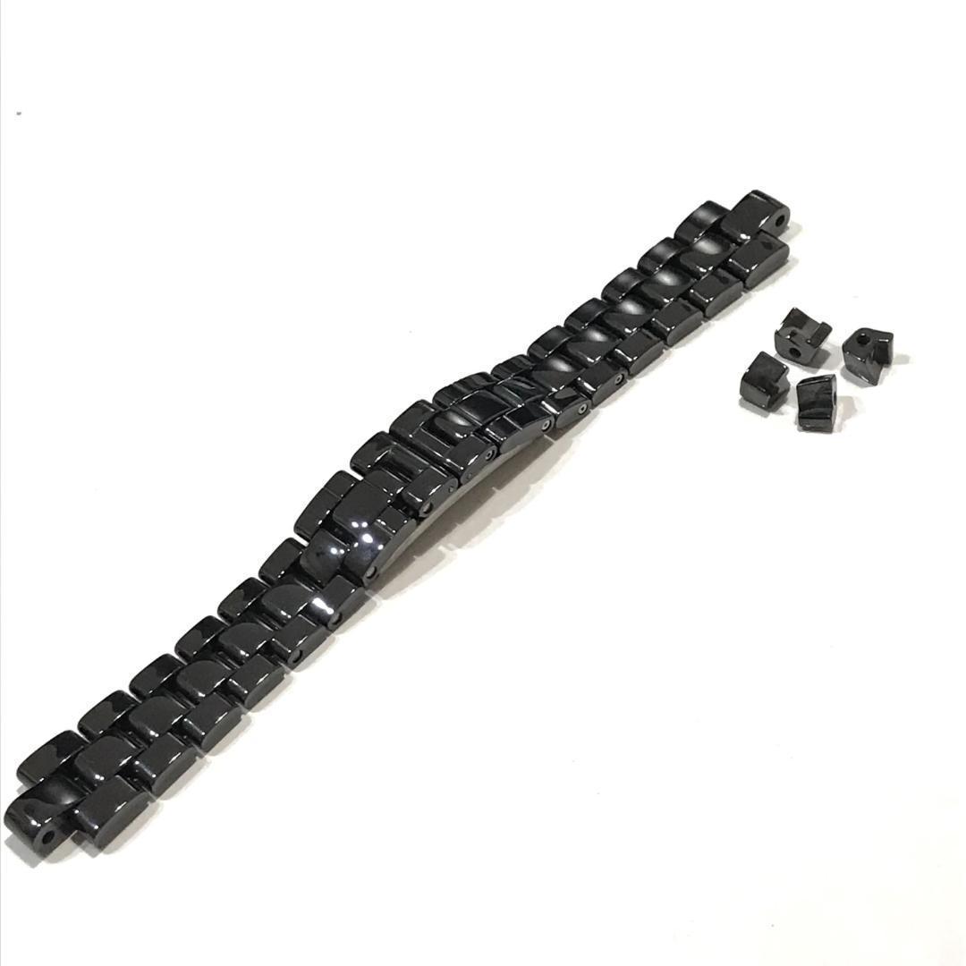 16mm ブラック 腕時計 セラミック ブレスレット 社外品 対応 CHANEL