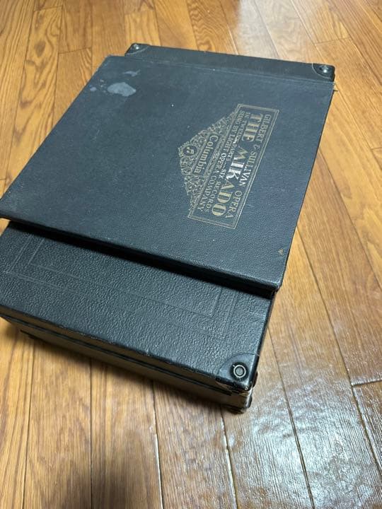hismastersvoice蓄音機手巻きレコード　アンティークレコード付き