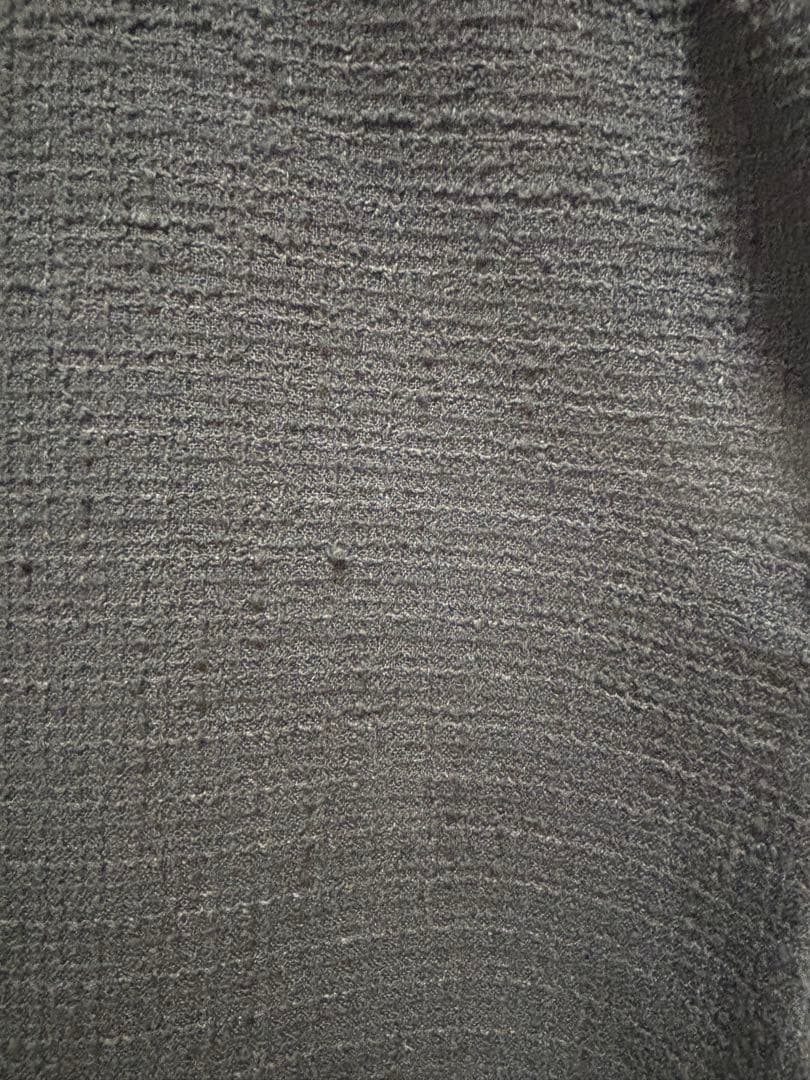 na.e ナエ Novel Tweed Vest ツイードベストブラック