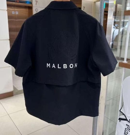 Malbon セットアップ ブラック 上下セット ミニマルデザイン 新品✨⛳