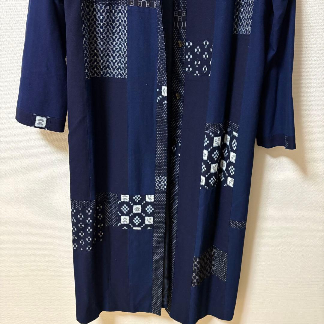 ◇極美品◇儀右ヱ門◇儀右衛門◇ギエモン◇久留米絣◇絣◇ロングコート◇羽織り◇