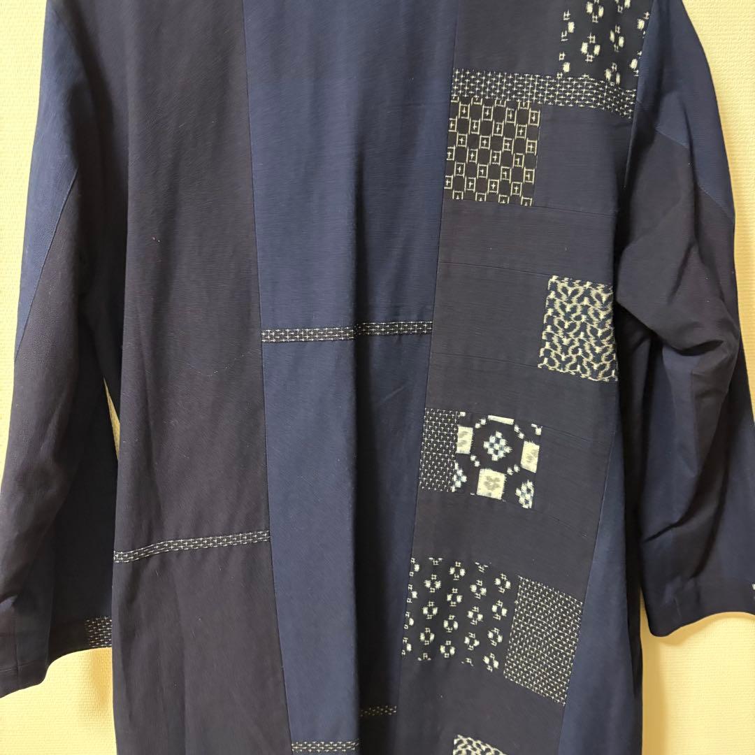◇極美品◇儀右ヱ門◇儀右衛門◇ギエモン◇久留米絣◇絣◇ロングコート◇羽織り◇