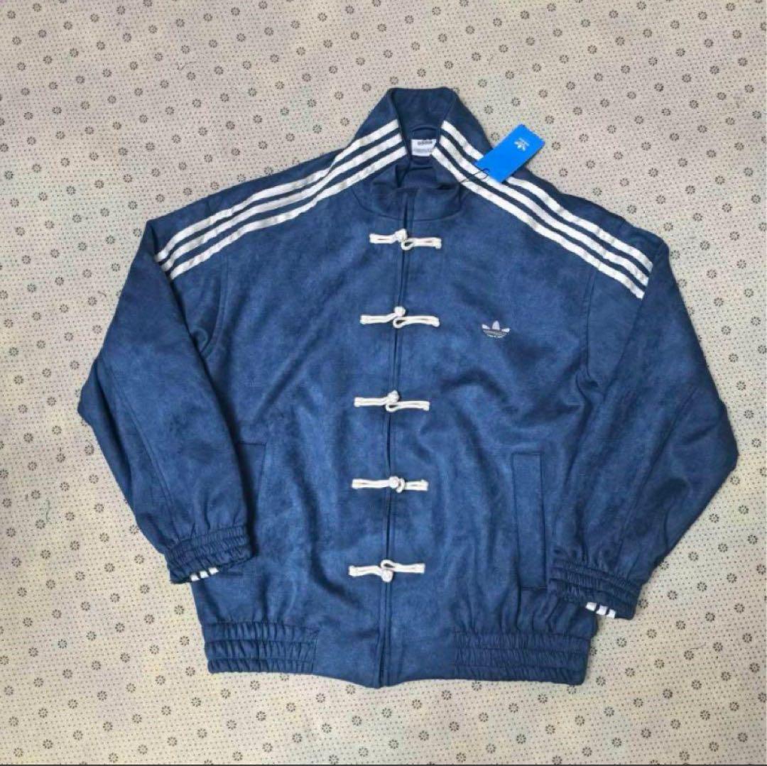 adidasアディダス 中国限定 蛇年トラックジャケット ネイビー XＬサイズ