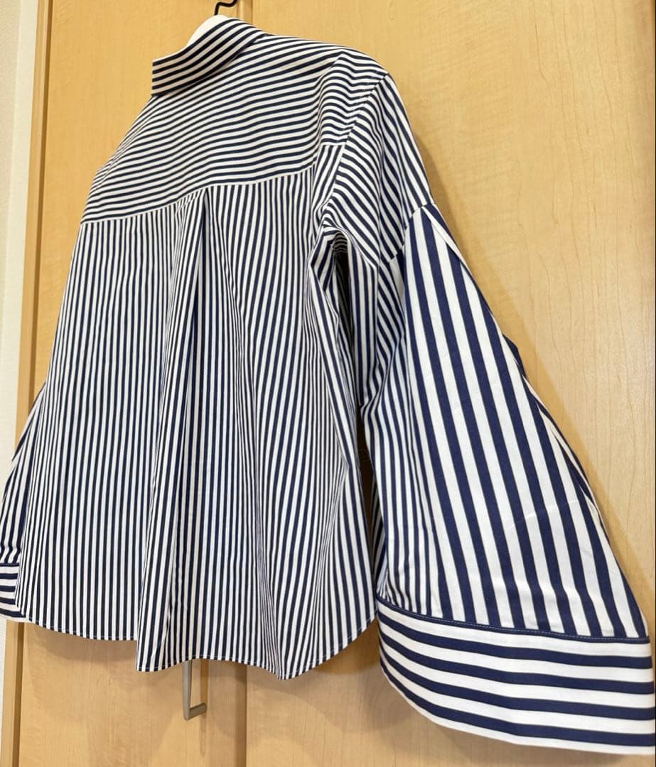hamburger 様 ★sacai サカイ★ボリューム袖 コットン ストライプ