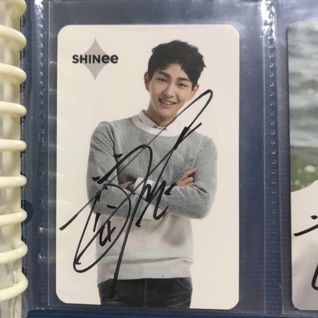 SHINee オニュ　サイン　直筆　トレカ　バラ売り