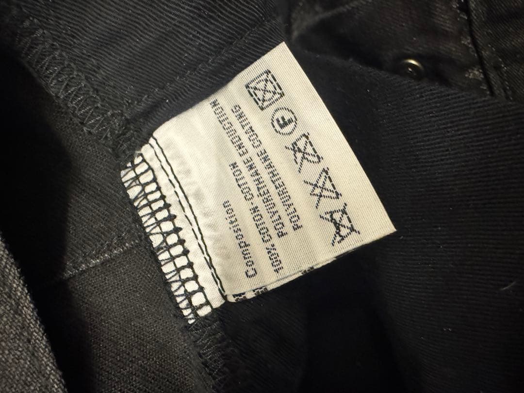 ブ*ン様 Dior Homme 07aw コーティング デニム ブラック　W32
