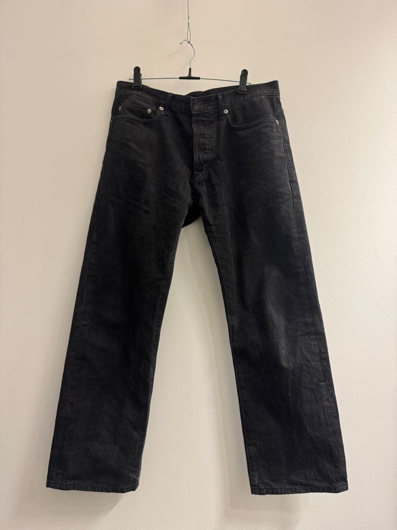 ブ*ン様 Dior Homme 07aw コーティング デニム ブラック　W32