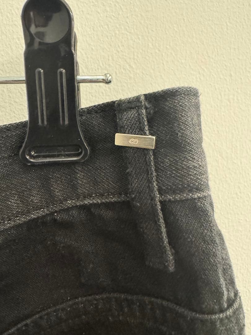 ブ*ン様 Dior Homme 07aw コーティング デニム ブラック　W32