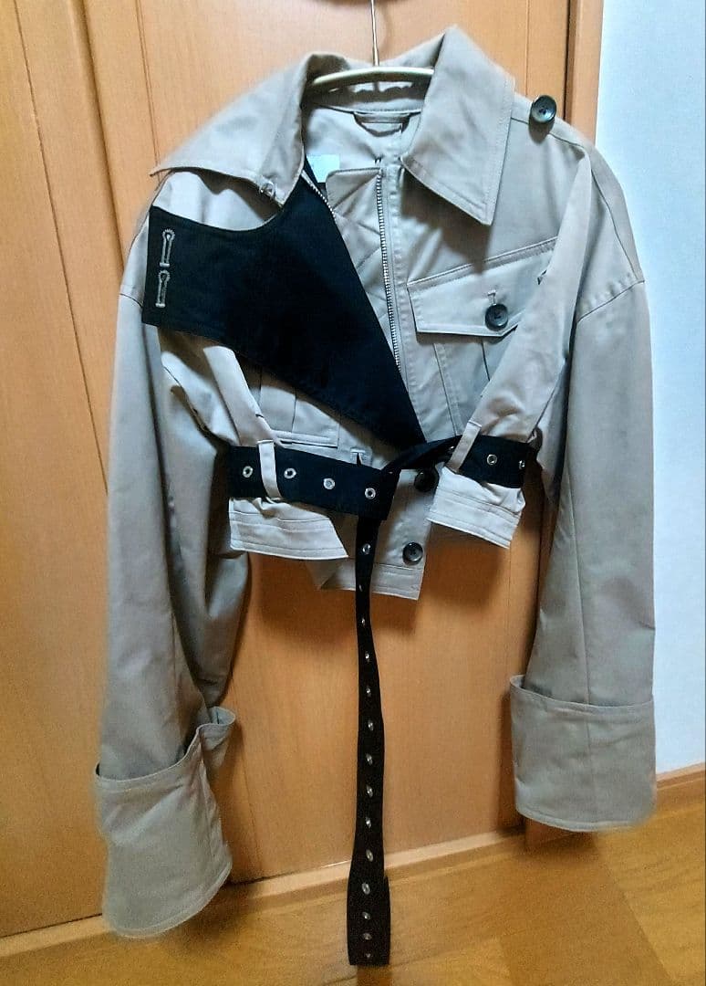 rokh× ツイルクロップドジャケット XS
