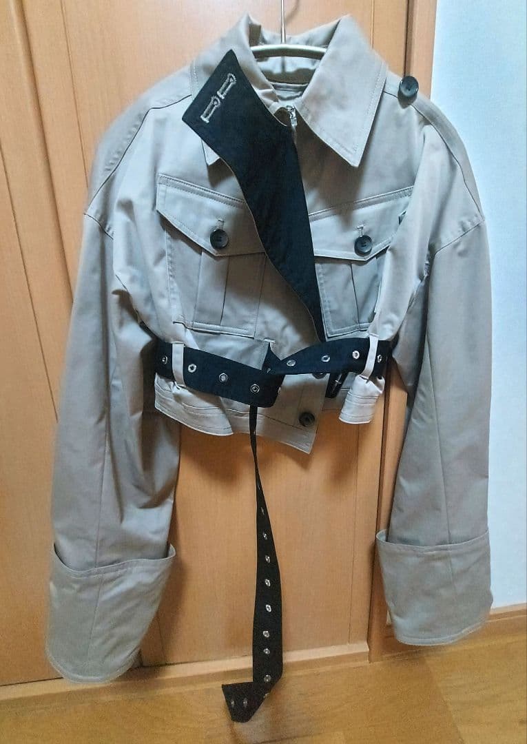rokh× ツイルクロップドジャケット XS
