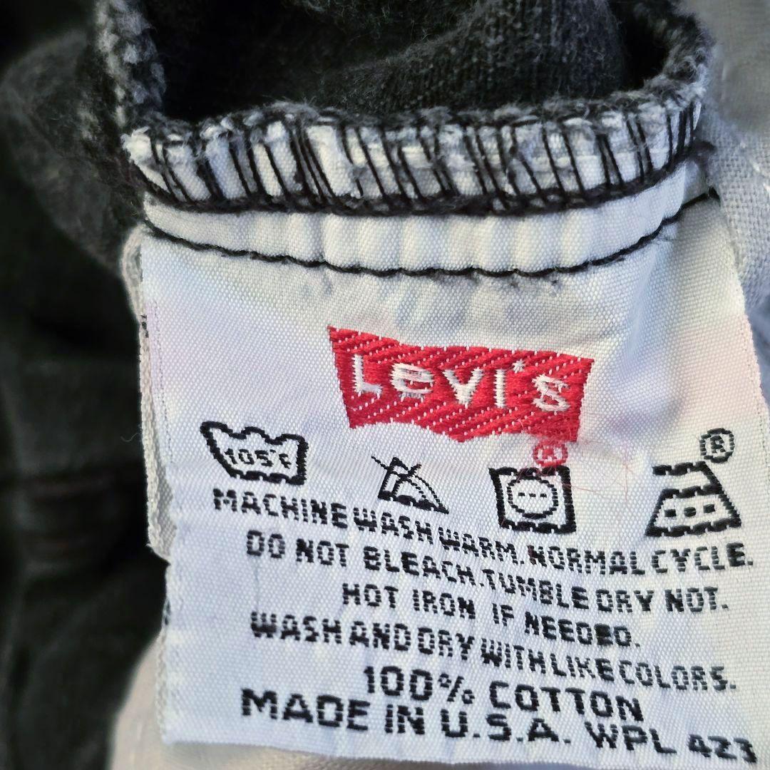 90s USA製 Levi's 501 ブラックデニム W34 後染め 米国製