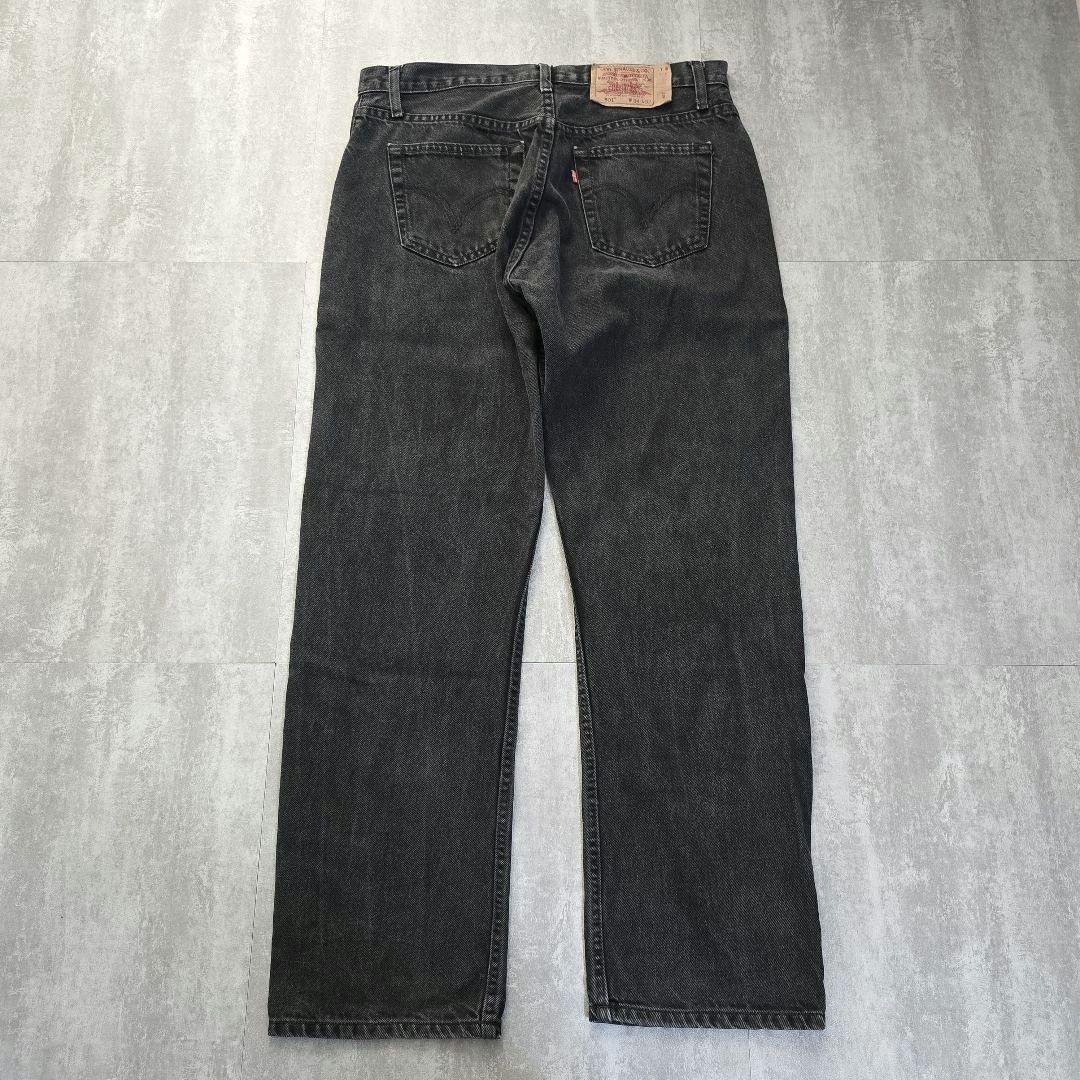 90s USA製 Levi's 501 ブラックデニム W34 後染め 米国製