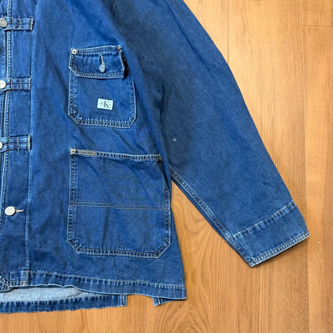 希少◎ 00s 90s CK カルバンクライン USA製 デニム パーカー