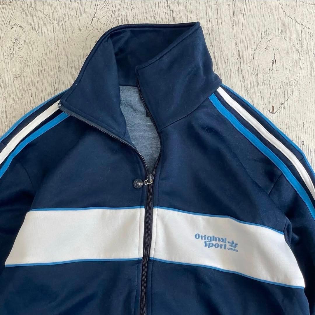 00's adidas トラックジャケット 西ドイツ 在原みゆ紀　XL ブルー系