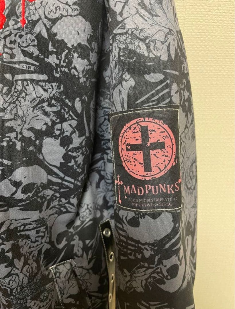 MAD PUNKS ファー付きジップパーカー V系 パンク ゴシック Y2K